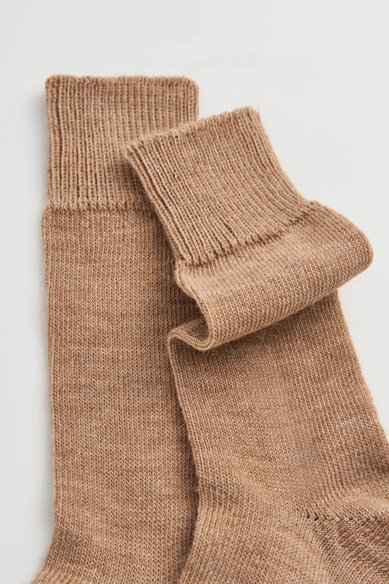 Biscuit Beige Alpaca Socks - Image 3