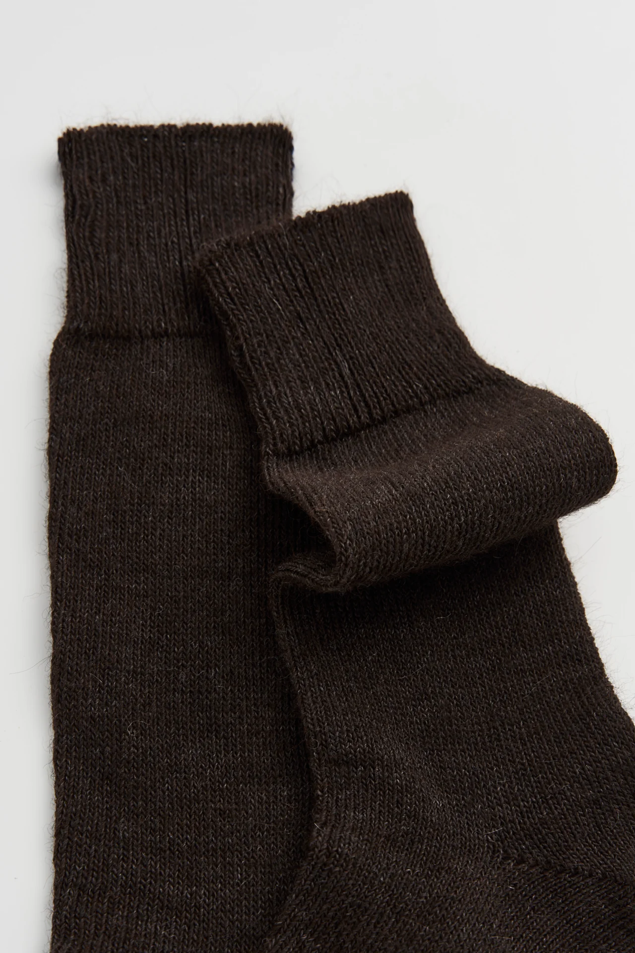 Bitter Chocolate Brown Alpaca Socks - Image 3