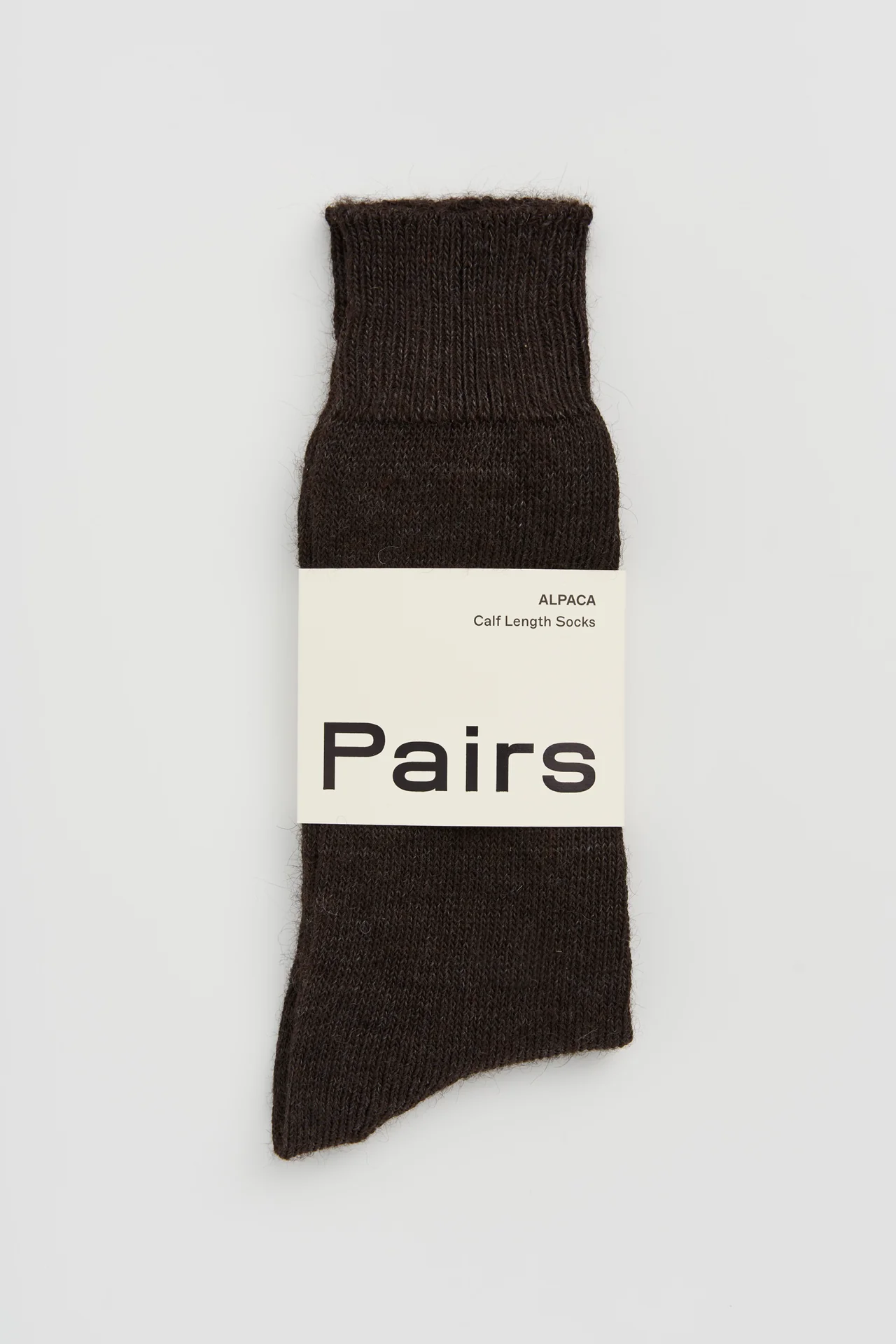 Bitter Chocolate Brown Alpaca Socks - Image 4