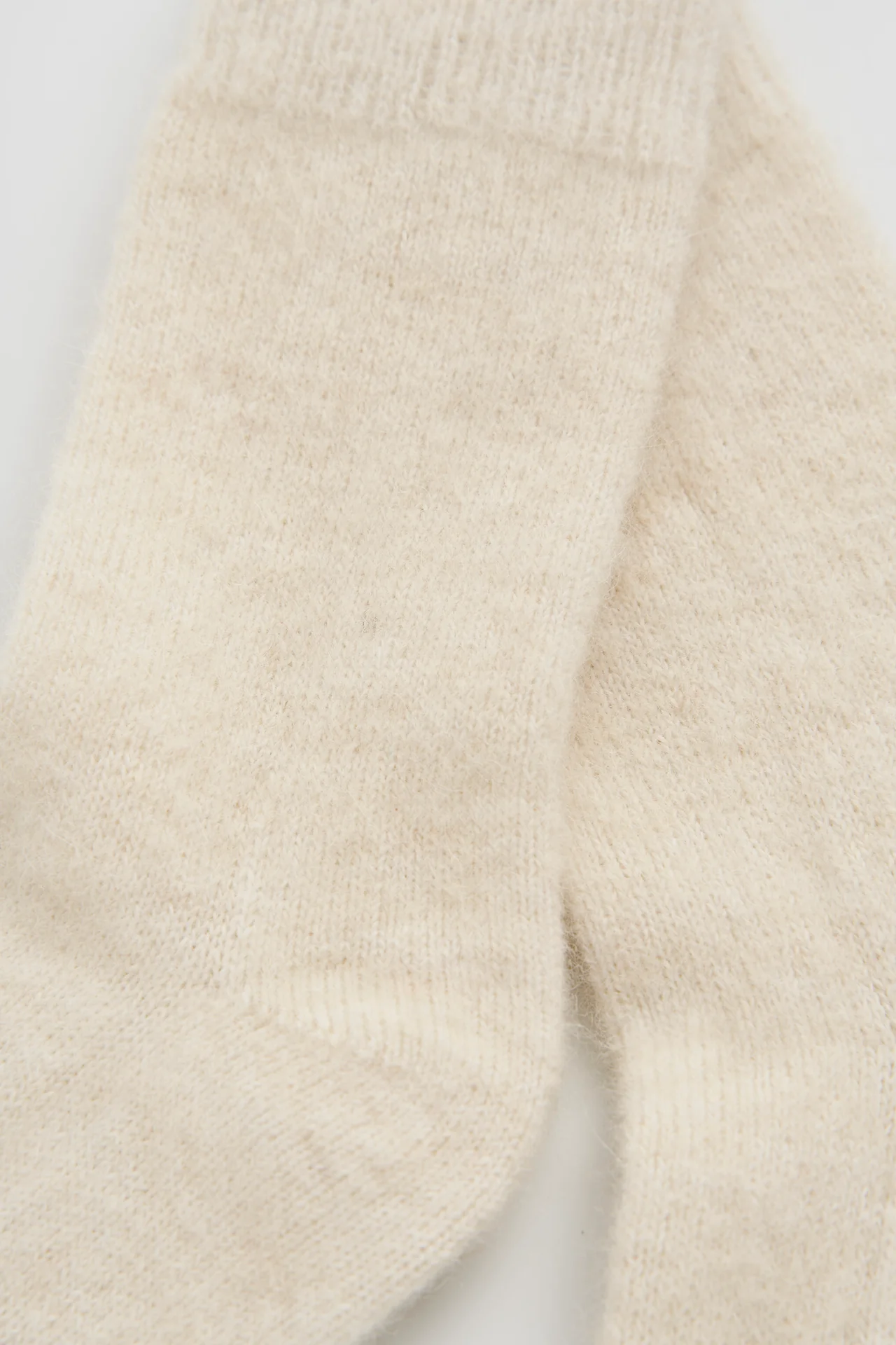 Clotted Cream Ultra Soft Alpaca Bed Socks - Image 3