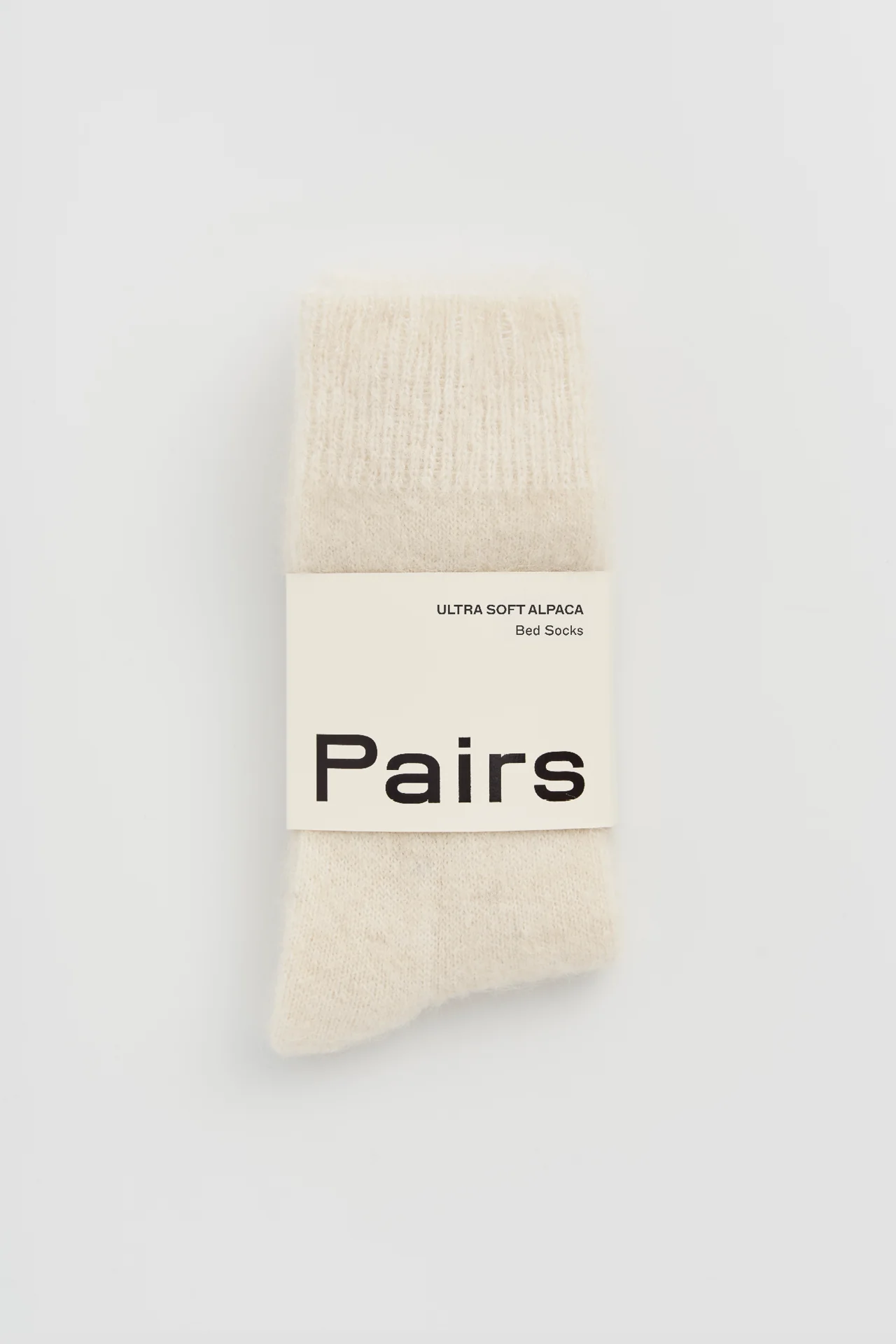Clotted Cream Ultra Soft Alpaca Bed Socks - Image 4