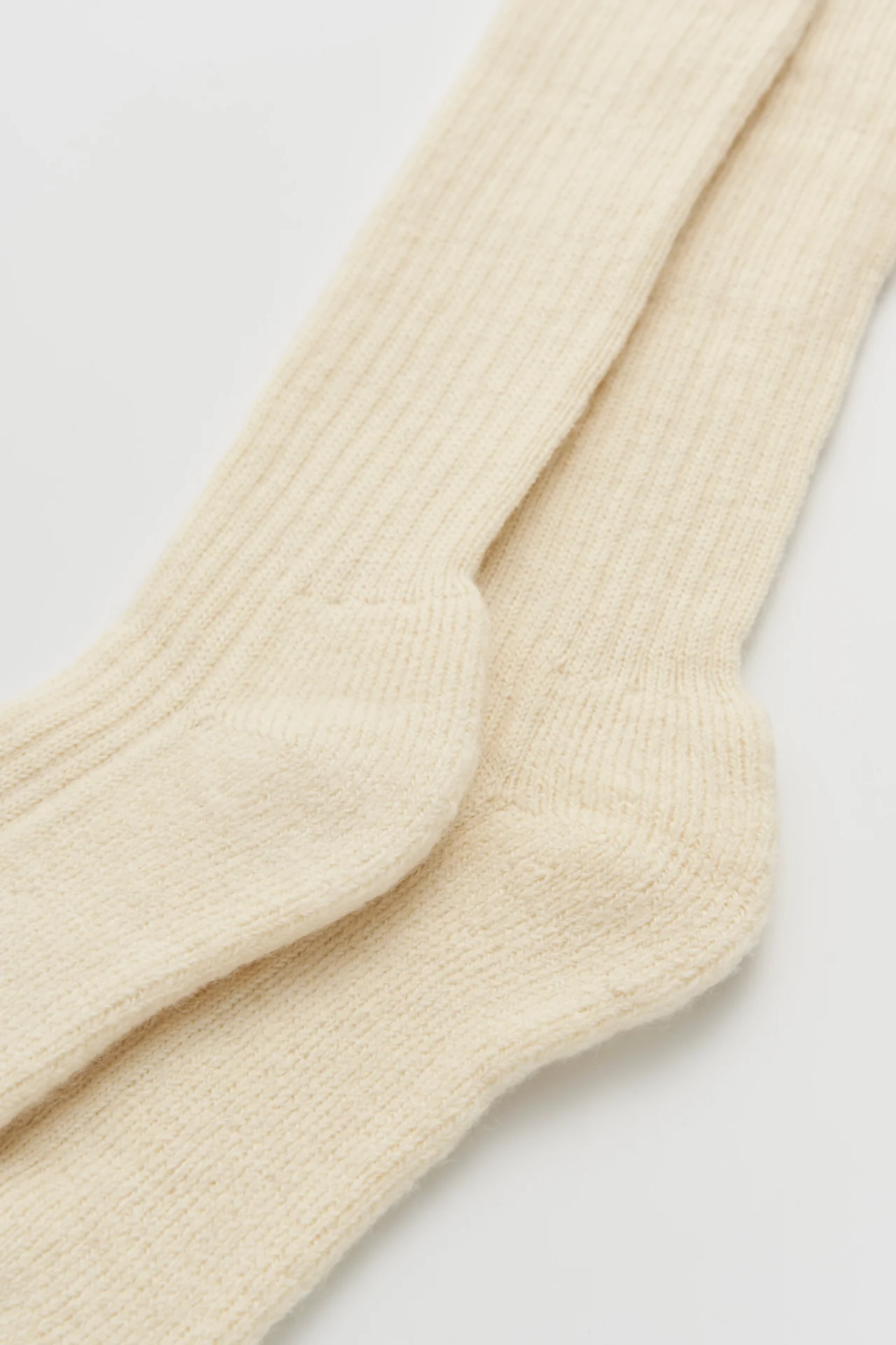 Clotted Cream Wool Knee High Socks - Image 3