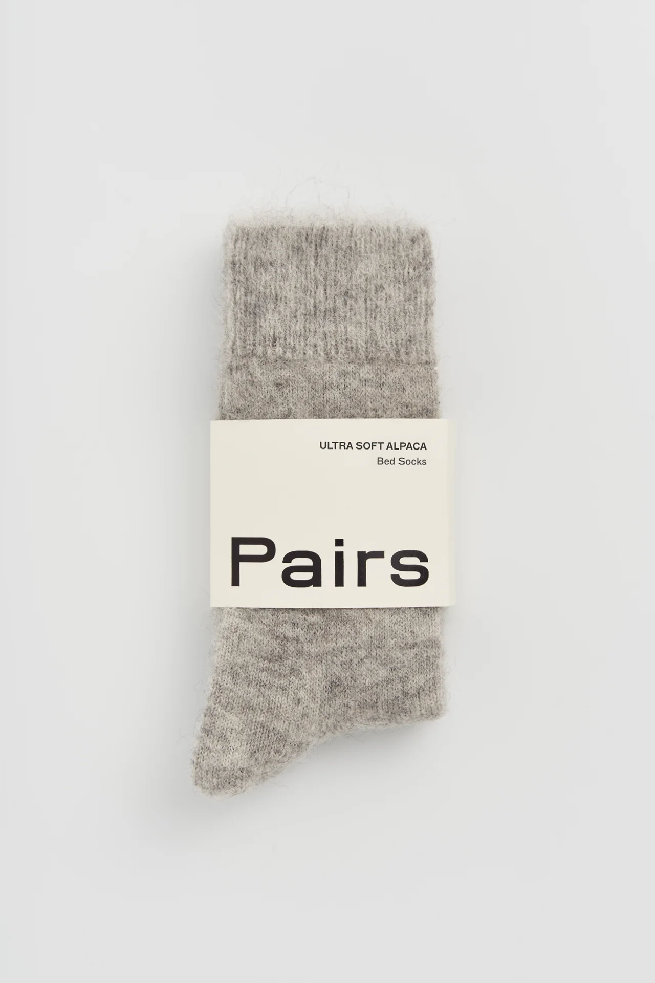 Correct Grey Ultra Soft Alpaca Bed Socks - Image 3