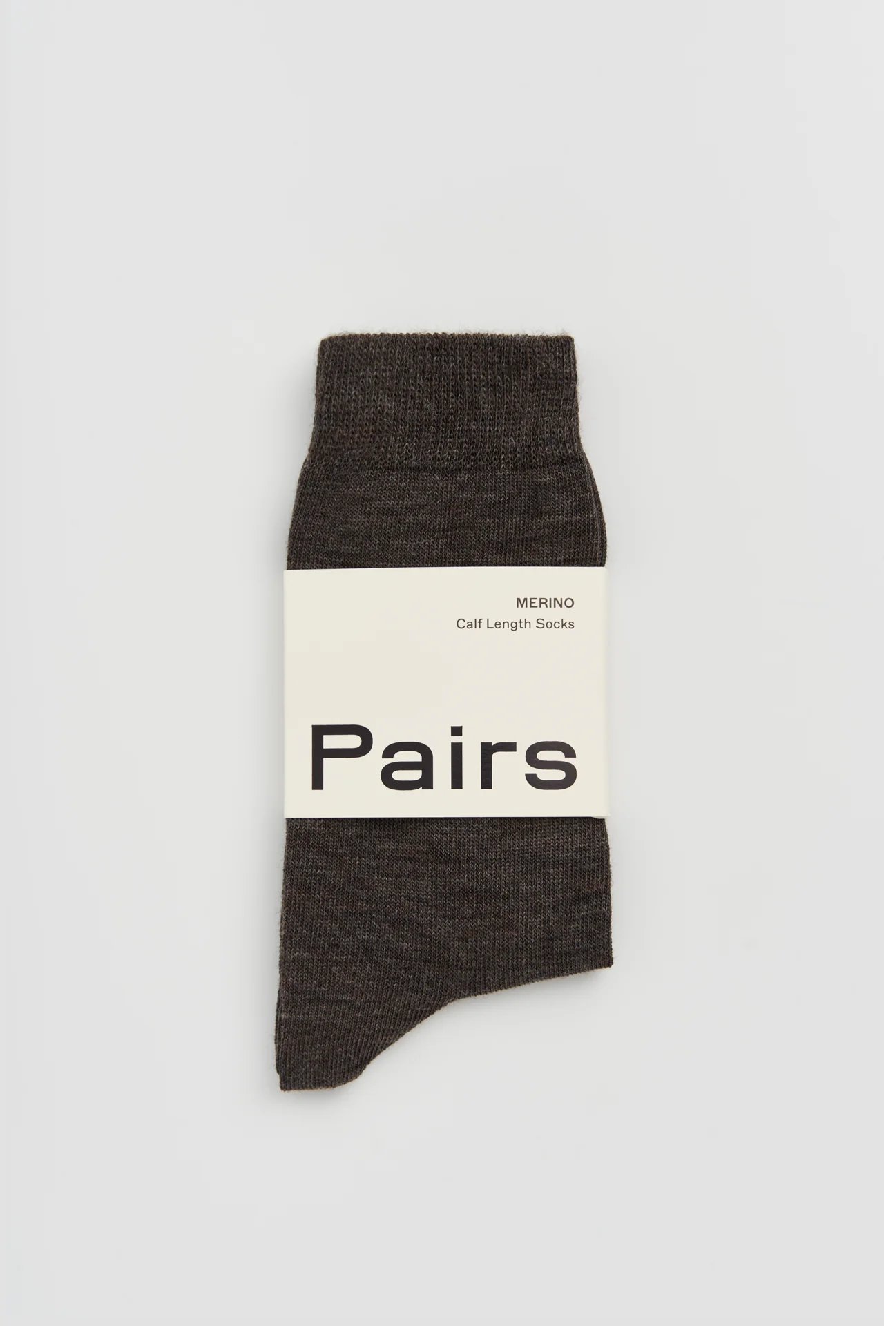 Deep Earth Brown Merino Socks - Image 3
