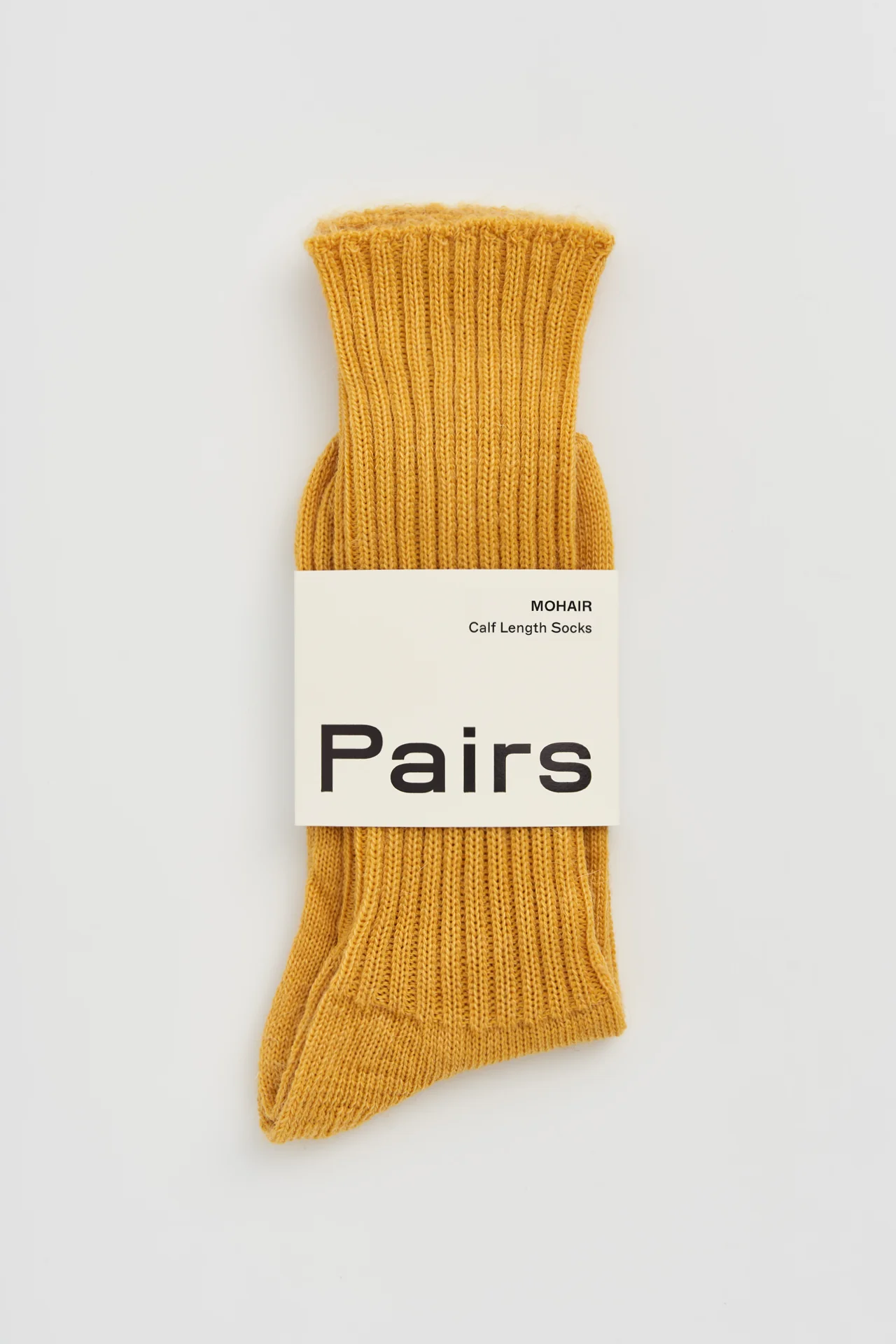 Golden Yellow Mohair Socks - Image 4