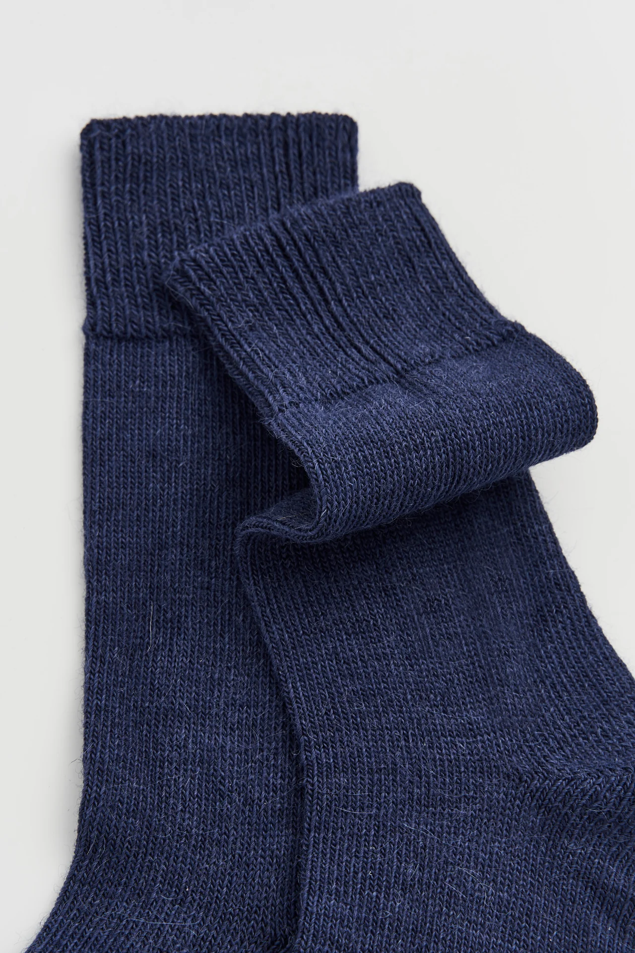 Inky Blue Alpaca Socks - Image 3