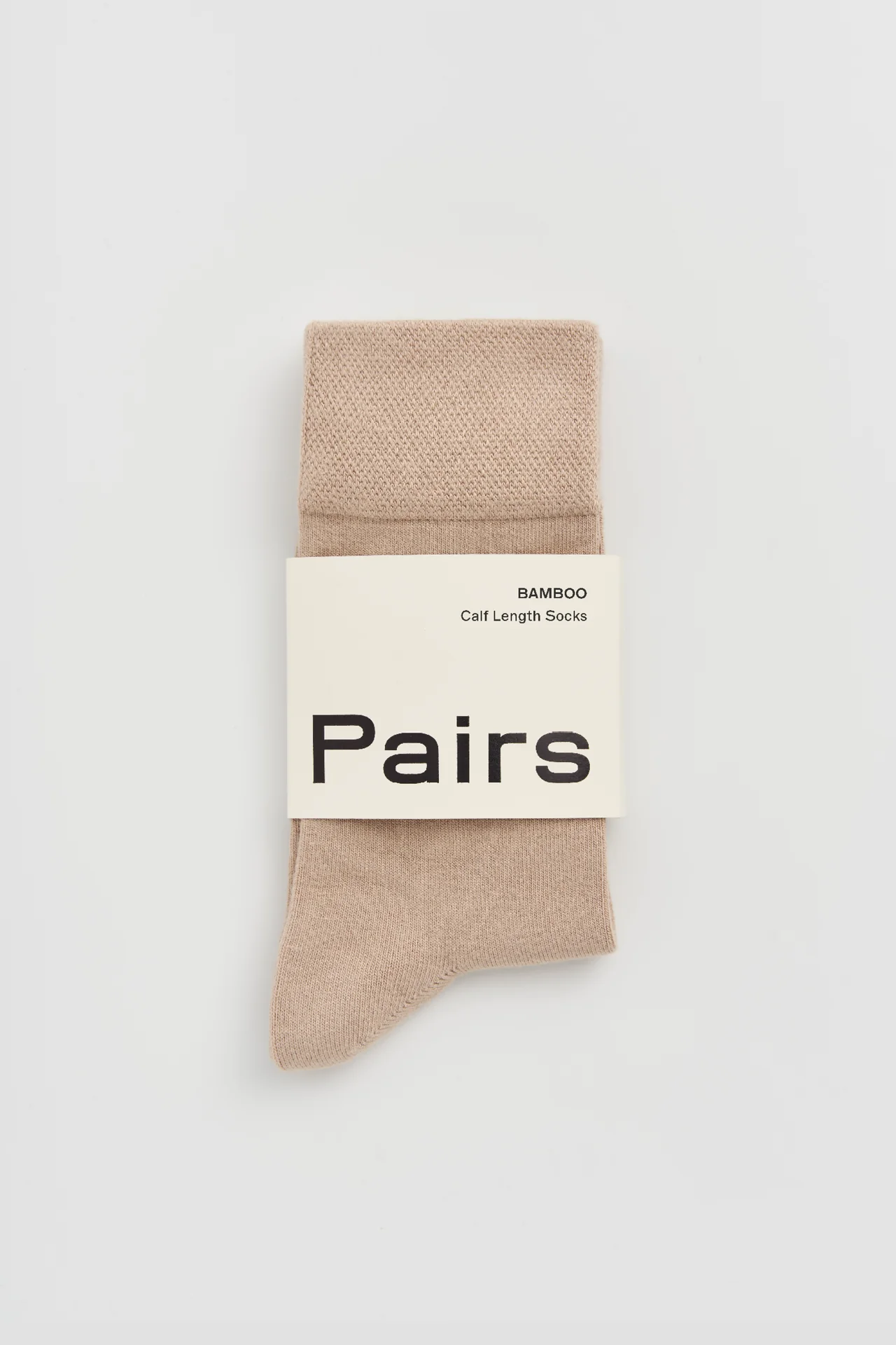 Milky Tea Beige Bamboo Socks - Image 3