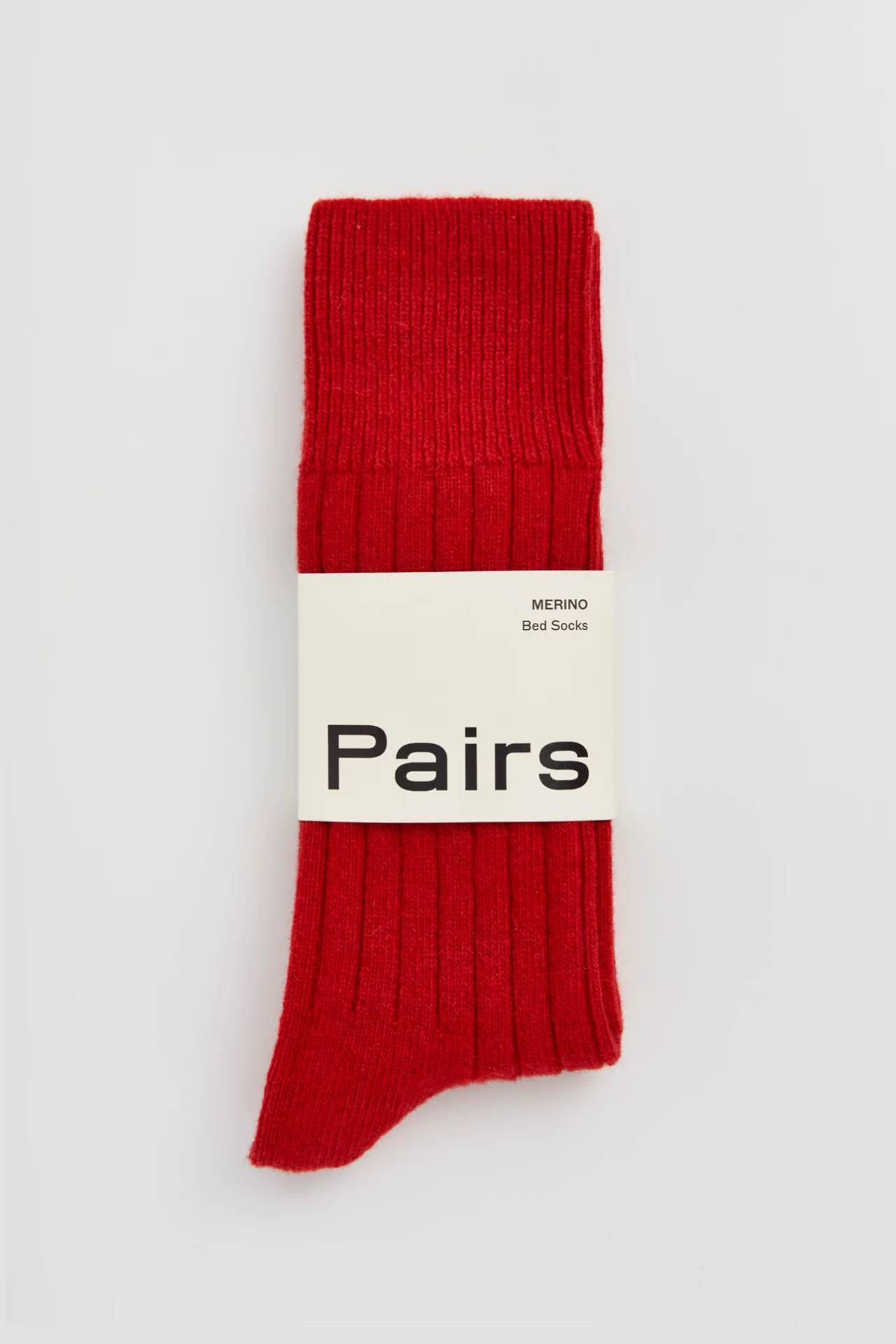 Postbox Red Merino Bed Socks - Image 4