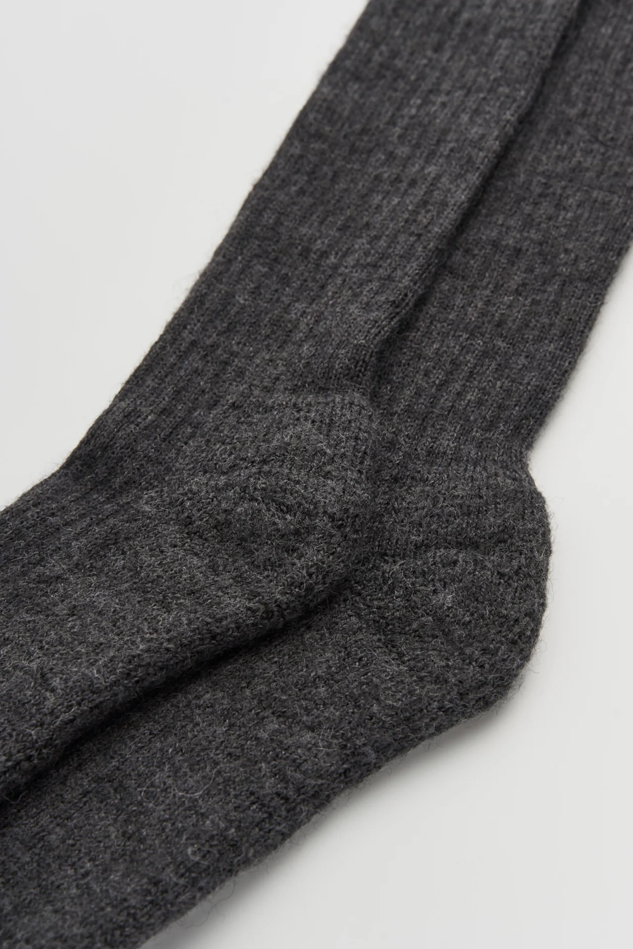 Storm Grey Wool Knee High Socks - Image 3